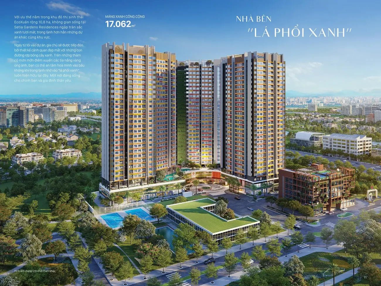 Khu đô thị Setia Edenia với tiện ích resort và không gian xanh rộng lớn tại Thuận An, Bình Dương.