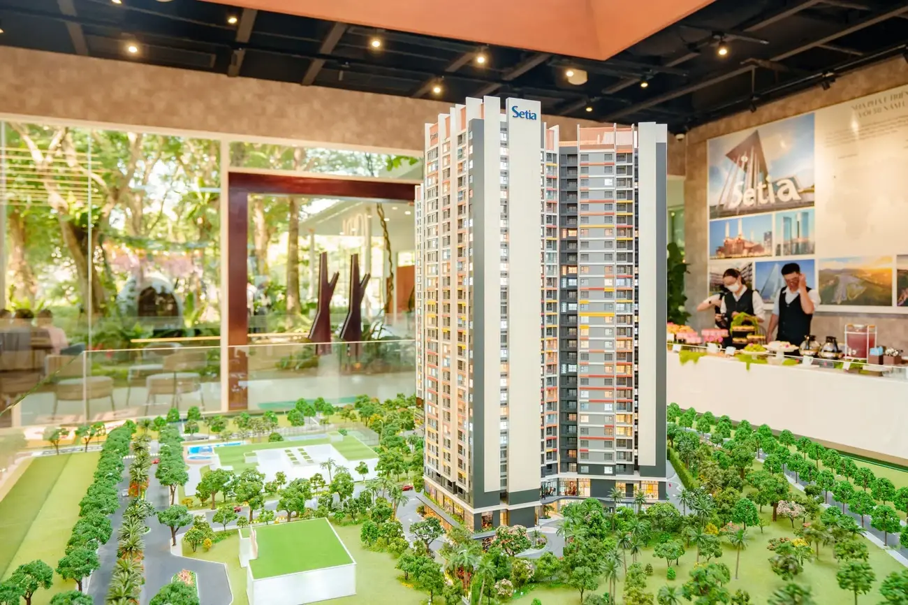 Mô hình dự án Setia Edenia tại Khu đô thị EcoXuân, Bình Dương, với thiết kế hiện đại và tiện ích vượt trội.