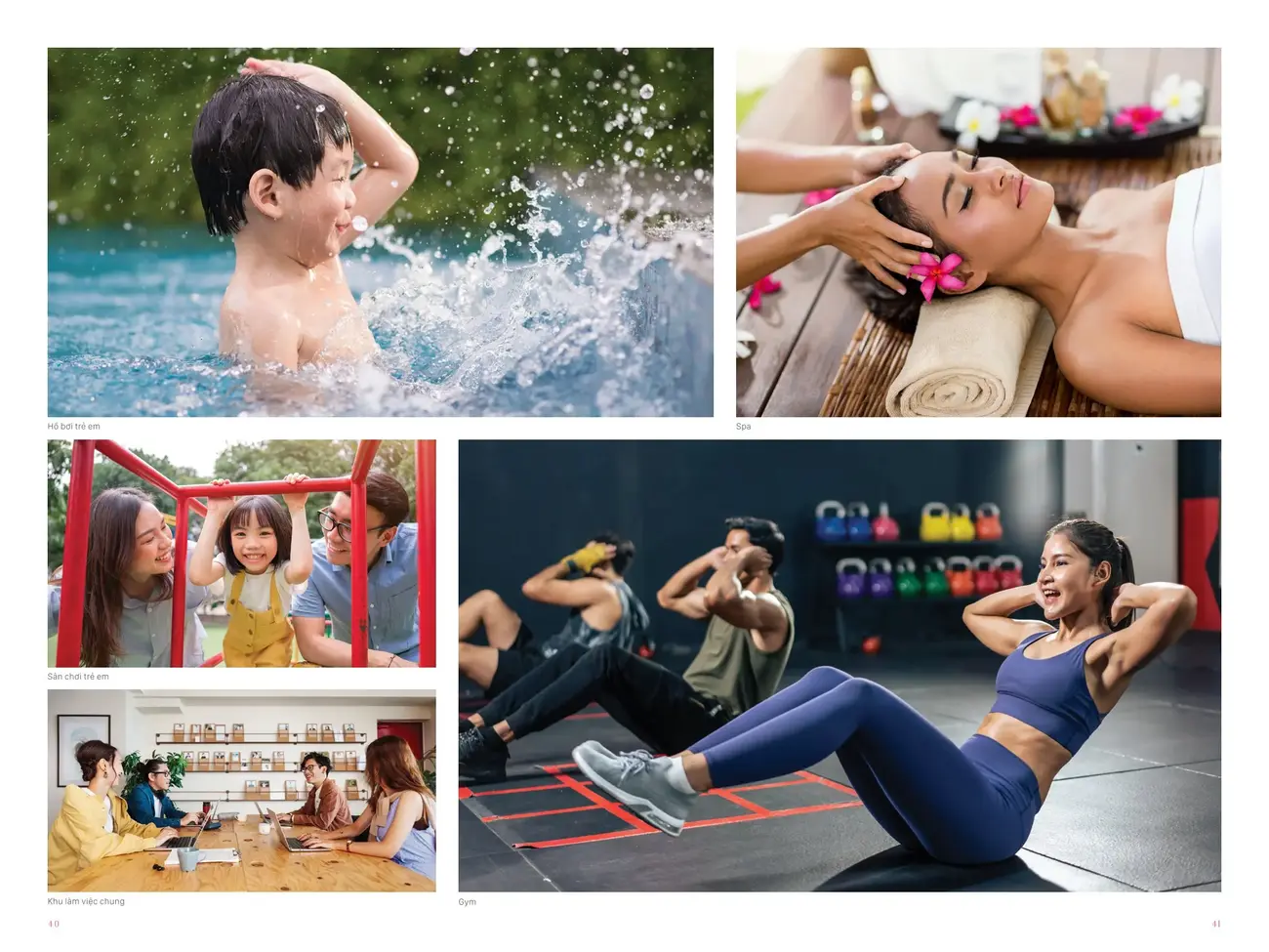 Tiện ích cao cấp tại Setia Edenia: hồ bơi trẻ em, spa thư giãn, phòng gym, khu vui chơi và khu làm việc chung.